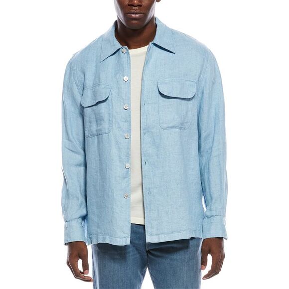 J.Mclaughlin MensBlue The Lounge Act Jacket, Blue
